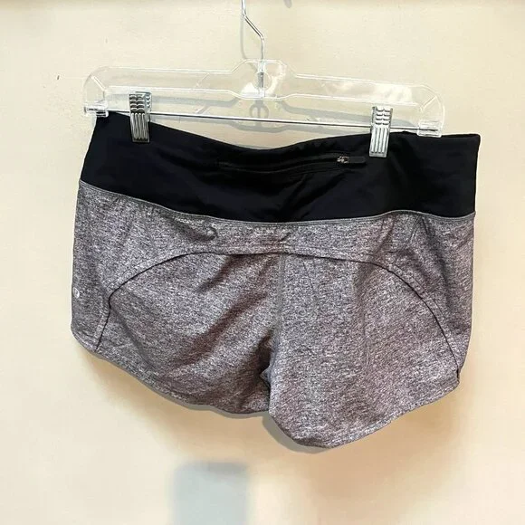 Lululemon Speed Short Gray and black- Size 8 - Picture 3 of 4